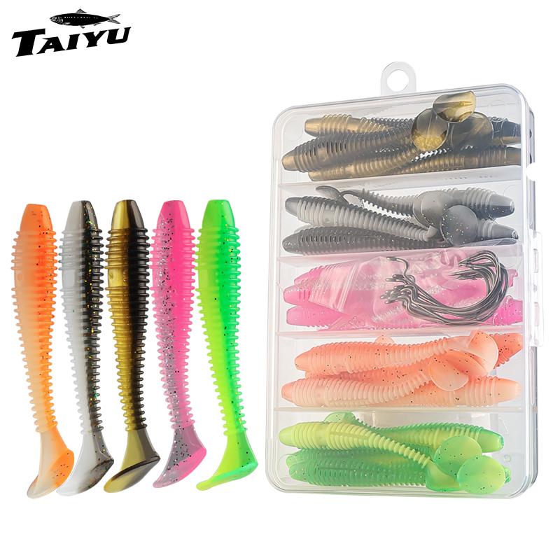 TAIYU 25/35 szt./zestaw Miękki – Fishing Lure Swimbait recenzja i cena